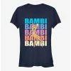 New 🤩 Disney Bambi Name Stacked Girls T-Shirt 🥰