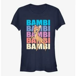 New 🤩 Disney Bambi Name Stacked Girls T-Shirt 🥰