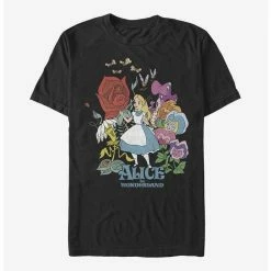 Best Pirce ❤️ Disney Alice In Wonderland Flower Love T-Shirt 🔔
