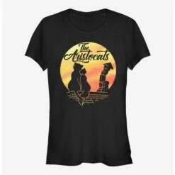 Flash Sale ⭐ Disney The Aristocats Moon Silhouette Girls T-Shirt 🌟