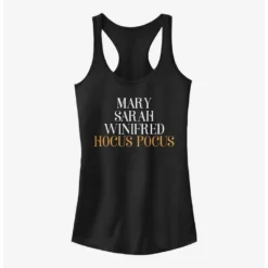 New 🔔 Disney Hocus Pocus Name Stack Girls Tank 🎁