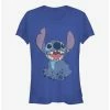 Top 10 😉 Disney Lilo & Stitch Basic Happy Stitch Girls T-Shirt ✔️