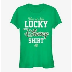 Cheapest ✔️ Disney Classic Lucky Disney Logo 🤩 Girls T-Shirt ⭐