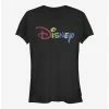 Best deal ❤️ Disney Classic Multicolor Disney Logo ❤️ Girls T-Shirt ⌛