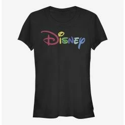 Best deal ❤️ Disney Classic Multicolor Disney Logo ❤️ Girls T-Shirt ⌛