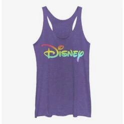 Buy 🎉 Disney Classic Logo Rainbow Fill ✨ Girls Tank ✔️