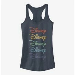 Wholesale ✔️ Disney Classic Rainbow Stacked Logo 🧨 Girls Tank 😍
