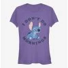 Hot Sale 🛒 Disney Lilo & Stitch Don't Do Mornings Girls T-Shirt 🔥