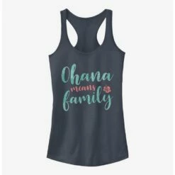 Cheapest 👏 Disney Lilo & Stitch Ohana Script Girls Tank 😉