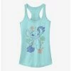 Budget ⭐ Disney Lilo & Stitch Retro Tropical Tonal Stitch Girls Tank 🥰