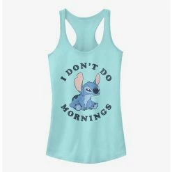 Promo ✨ Disney Lilo & Stitch Don't Do Mornings Girls Tank 🤩