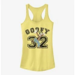 Promo 😍 Disney Goofy Goofy Collegiate Girls Tank ✔️