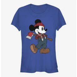Brand new 🎉 Disney Mickey Mouse Lumberjack Mickey Girls T-Shirt ✔️