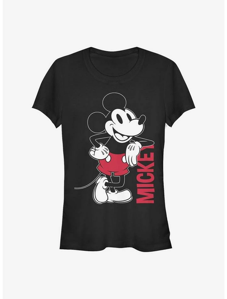 Outlet 🔥 Disney Mickey Mouse Mickey Leaning 😉 Girls T-Shirt ⌛ 1 Outlet 🔥 Disney Mickey Mouse Mickey Leaning 😉 Girls T-Shirt ⌛