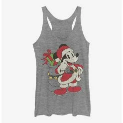 New ✨ Disney Mickey Mouse Just Santa Mickey 💯 Girls Tank 🎉