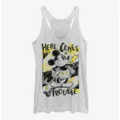 Budget 😀 Disney Mickey Mouse Trouble Comes Girls Tank ⭐