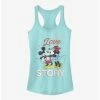 New ⌛ Disney Mickey Mouse True Love Story Girls Tank 😀