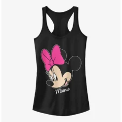 Discount ✨ Disney Minnie Mouse Minnie Big Face 🎁 Girls Tank ⌛