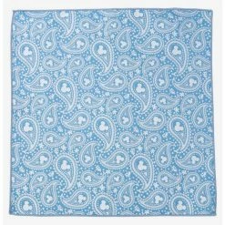 Promo ❤️ Disney Mickey Mouse Paisley Teal Pocket Square ⌛