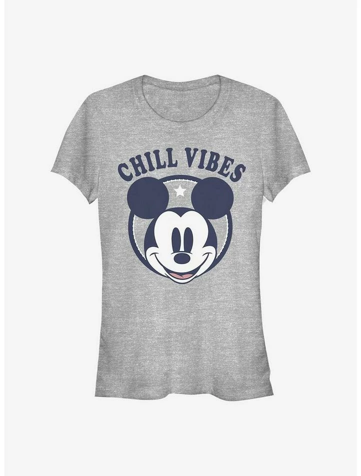 Hot Sale ⭐ Disney Mickey Mouse Chill Vibes 🔔 Girls T-Shirt 🥰 1 Hot Sale ⭐ Disney Mickey Mouse Chill Vibes 🔔 Girls T-Shirt 🥰