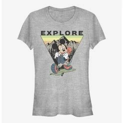 Discount ⌛ Disney Mickey Mouse Explore Mickey Travel 😍 Girls T-Shirt ✔️