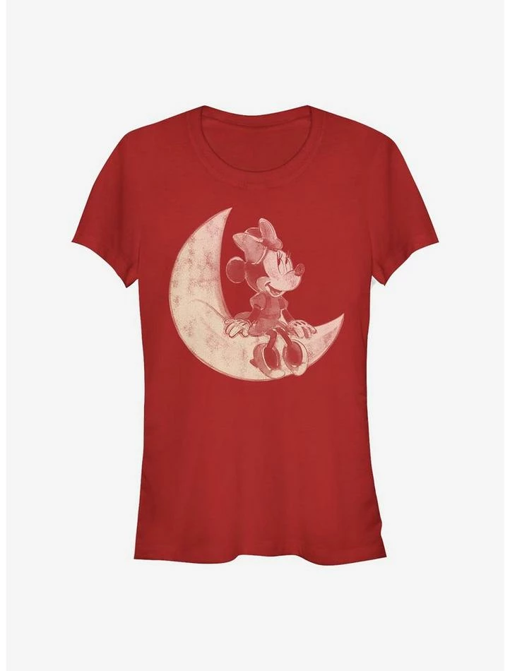 Best Pirce ⌛ Disney Minnie Mouse Minnie On The Moon Girls T-Shirt 🤩 1 Best Pirce ⌛ Disney Minnie Mouse Minnie On The Moon Girls T-Shirt 🤩