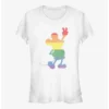 Deals ❤️ Disney Mickey Mouse Love Is Love Pride Mickey 🛒 Girls T-Shirt 👏