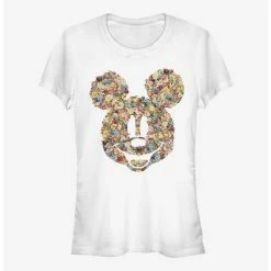 New ⌛ Disney Mickey Mouse Floral Mickey ⭐ Girls T-Shirt 🌟