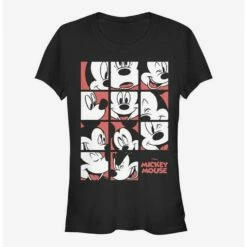 Cheap ⭐ Disney Mickey Mouse Mickey Mouse Expression Grid 👏 Girls T-Shirt 👏