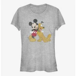 Budget 👍 Disney Mickey Mouse Mickey And Pluto Girls T-Shirt 🔥
