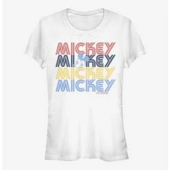 Cheap 🔔 Disney Mickey Mouse Retro Stack Girls T-Shirt ⭐