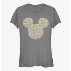Coupon 😍 Disney Mickey Mouse Plaid Patch Mickey Girls T-Shirt 👏