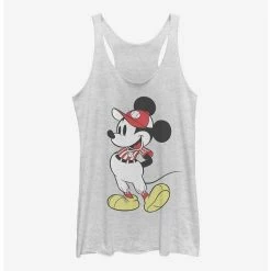 New ⭐ Disney Mickey Mouse ⚾ Baseball Season Mickey 😍 Girls Tank ✔️