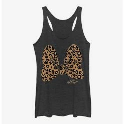 Cheap 👏 Disney Minnie Mouse Animal Print Bow Girls Tank 🎁