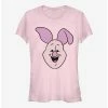 Discount ⌛ Disney Winnie The Pooh Piglet Big Face Girls T-Shirt 🌟