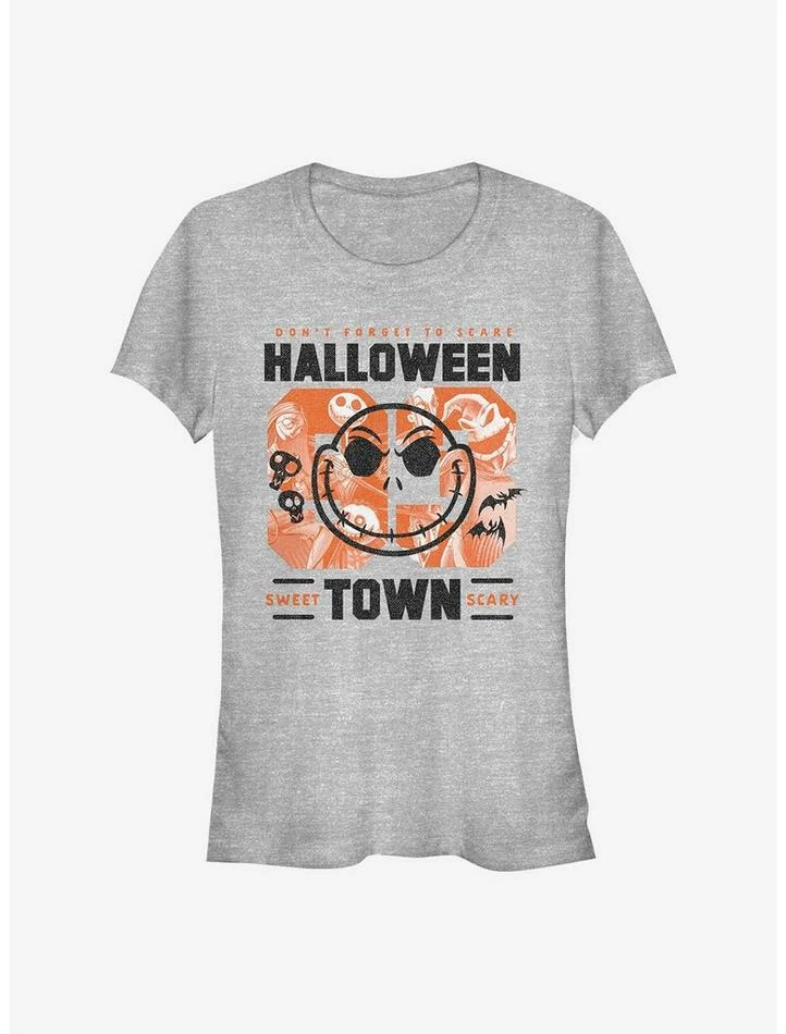 Promo ๐ Disney The Nightmare Before Christmas Halloweentown Collage Girls T-Shirt ๐งจ 1 Promo ๐ Disney The Nightmare Before Christmas Halloweentown Collage Girls T-Shirt ๐งจ