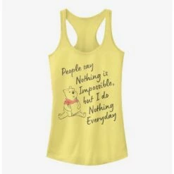 Promo 🎉 Disney Winnie The Pooh Nothing Is Impossible ❤️ Girls Tank ✨