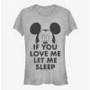 Cheap 💯 Disney Mickey Mouse Let Me Sleep Girls T-Shirt 👏