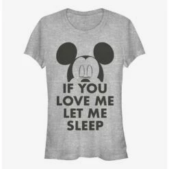 Cheap 💯 Disney Mickey Mouse Let Me Sleep Girls T-Shirt 👏