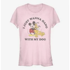 Hot Sale 🔥 Disney Mickey Mouse Mickey Dog Lover Girls T-Shirt ⭐