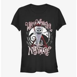 Discount ✔️ Disney The Nightmare Before ❄ Christmas Santa Jack ✨ Girls T-Shirt ✔️