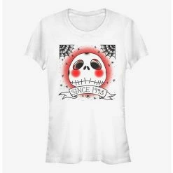 Promo 👍 Disney The Nightmare Before Christmas Tattoo Town Girls T-Shirt ⌛