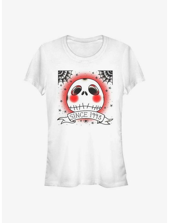 Promo 👍 Disney The Nightmare Before Christmas Tattoo Town Girls T-Shirt ⌛ 1 Promo 👍 Disney The Nightmare Before Christmas Tattoo Town Girls T-Shirt ⌛