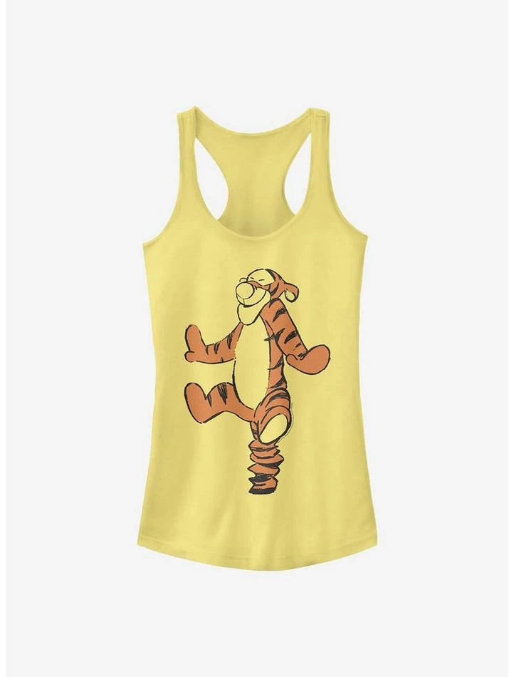 Promo ✨ Disney Winnie The Pooh Basic Sketch Tigger Girls Tank ⌛ 1 Promo ✨ Disney Winnie The Pooh Basic Sketch Tigger Girls Tank ⌛