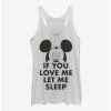 Coupon 😉 Disney Mickey Mouse Let Me Sleep Girls Tank 🔔