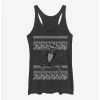 New 🎉 Disney The Nightmare Before Christmas Jack Intarsia Sweater Girls Tank 👍