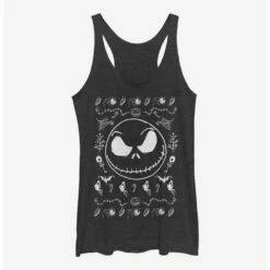 Hot Sale 🌟 The Nightmare Before Christmas Jack Spooky Sweater Girls Tank Top 😍