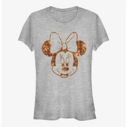 Flash Sale ❤️ Disney Minnie Mouse Fall Floral Plaid Minnie 💯 Girls T-Shirt ✔️