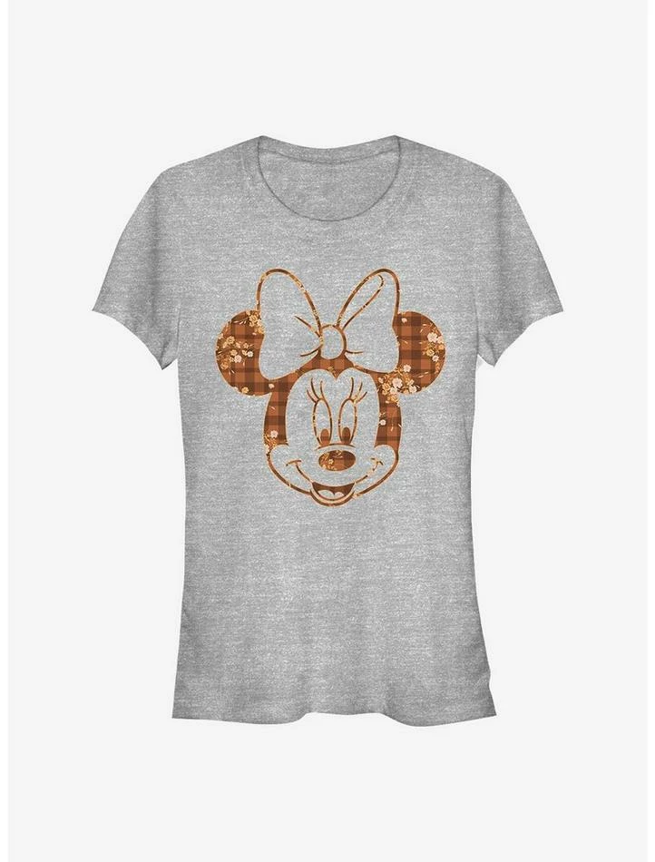 Flash Sale ❤️ Disney Minnie Mouse Fall Floral Plaid Minnie 💯 Girls T-Shirt ✔️ 1 Flash Sale ❤️ Disney Minnie Mouse Fall Floral Plaid Minnie 💯 Girls T-Shirt ✔️