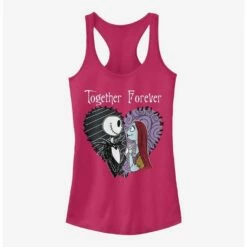 Best Sale 🛒 The Nightmare Before Christmas Jack & Sally Together Forever Girls Tank Top ⌛